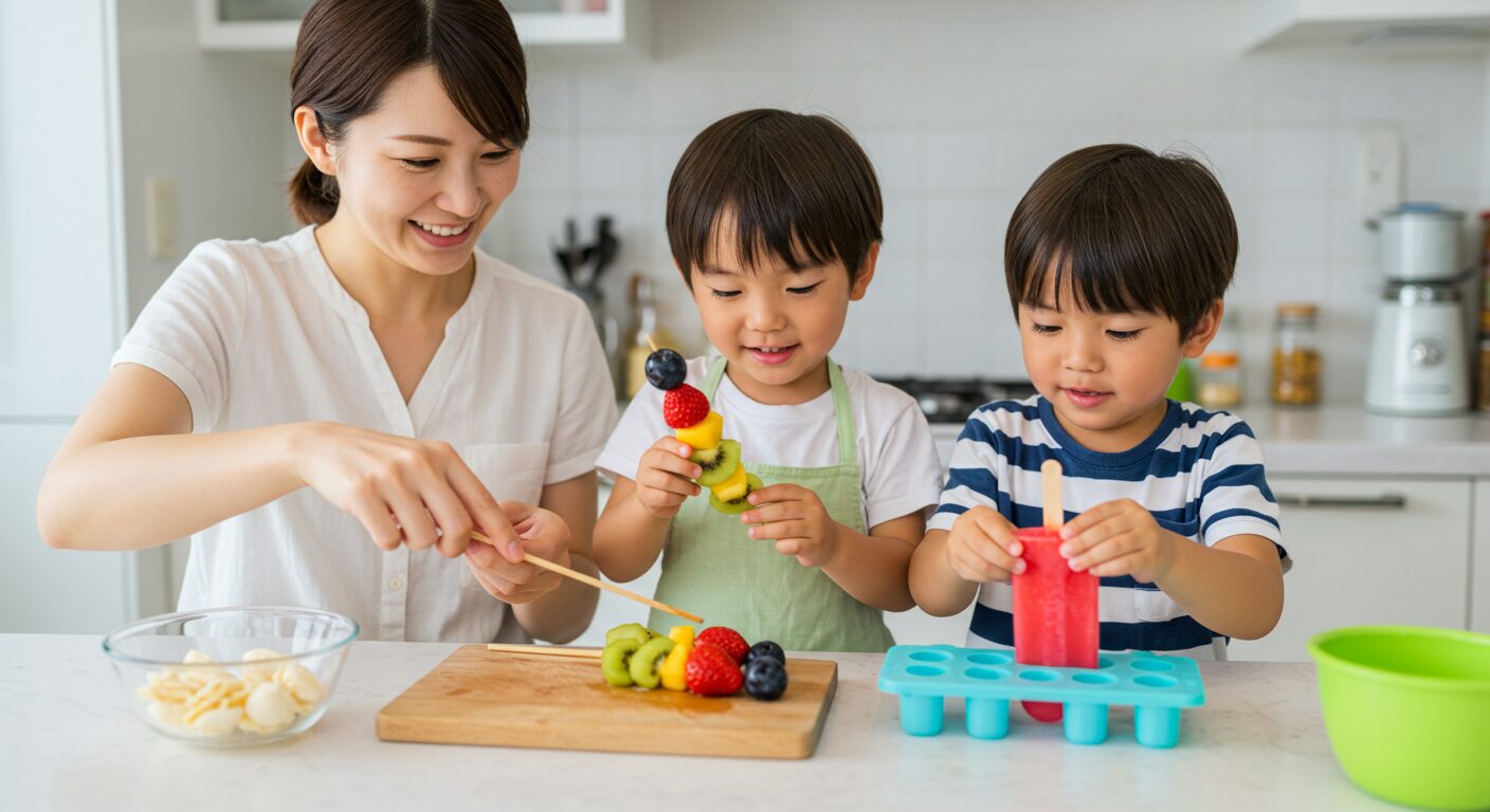 もう悩まない!冷たくて簡単な子ども参加型の手作りおやつレシピ集 | エクスキューズミー
